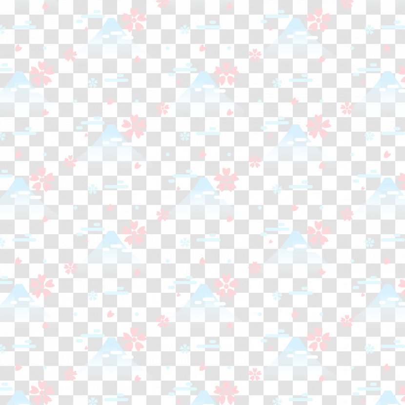 Textile Pattern - Japan Flower Hill Transparent PNG