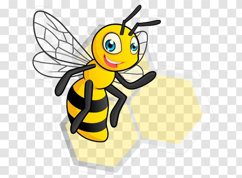 Honey Bee Logo Clip Art Beehive Transparent PNG