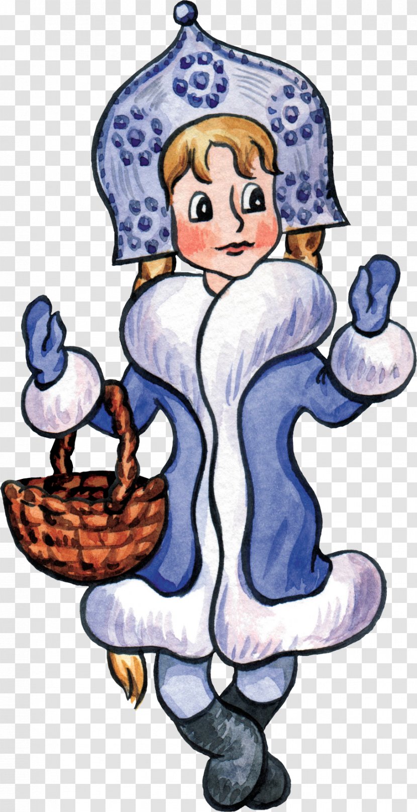 Snegurochka Drawing Ded Moroz Decoupage - Christmas - Grandfather Transparent PNG