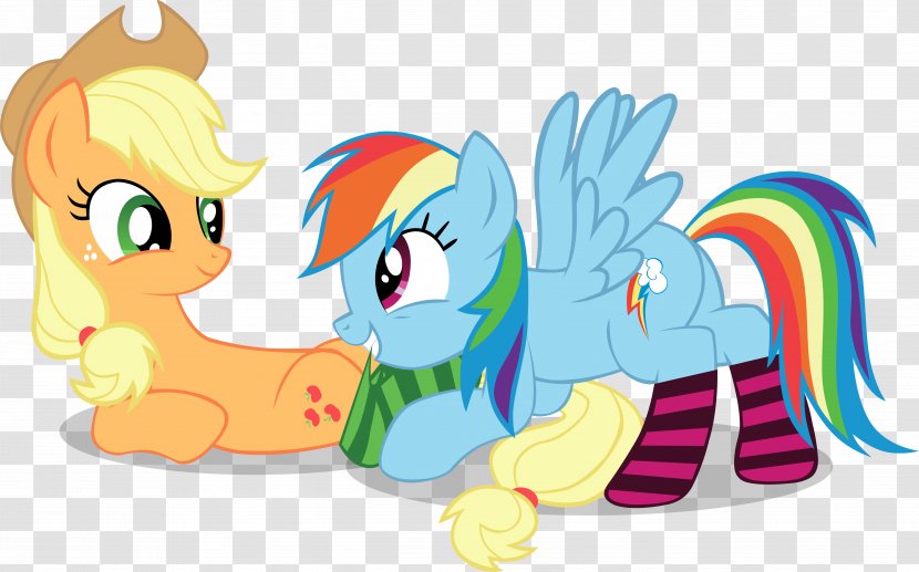 Applejack Rainbow Dash Pinkie Pie Rarity Apple Bloom - My Little Pony - Ponis Transparent PNG