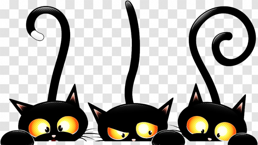 Cat Black Cat Small To Medium-sized Cats Whiskers Tail Transparent PNG