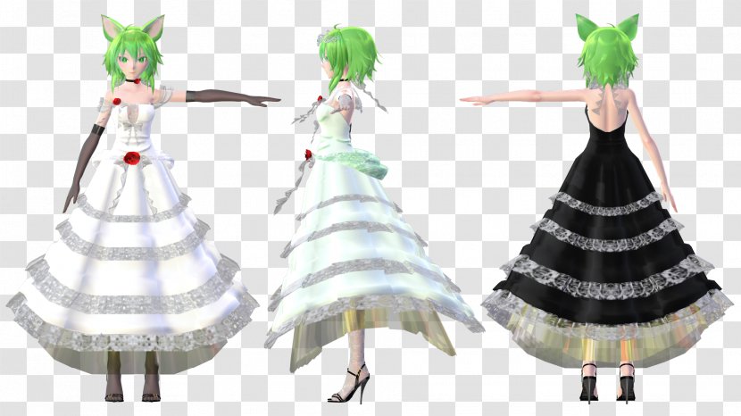 Megpoid Clothing The Dress Hatsune Miku - Heart - Model Transparent PNG