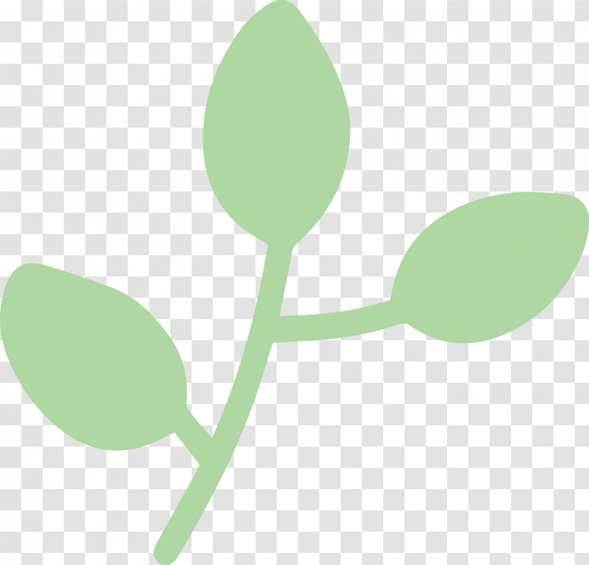 Logo Font Green Leaf Spoon Transparent PNG