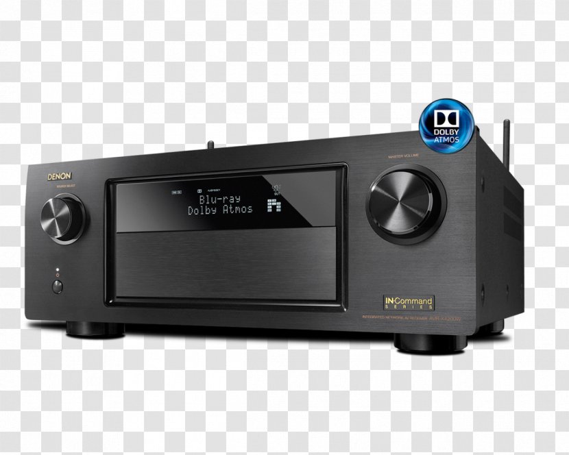 AV Receiver Denon AVR-X4200W Dolby Atmos Surround Sound - Audio - Electronic Device Transparent PNG