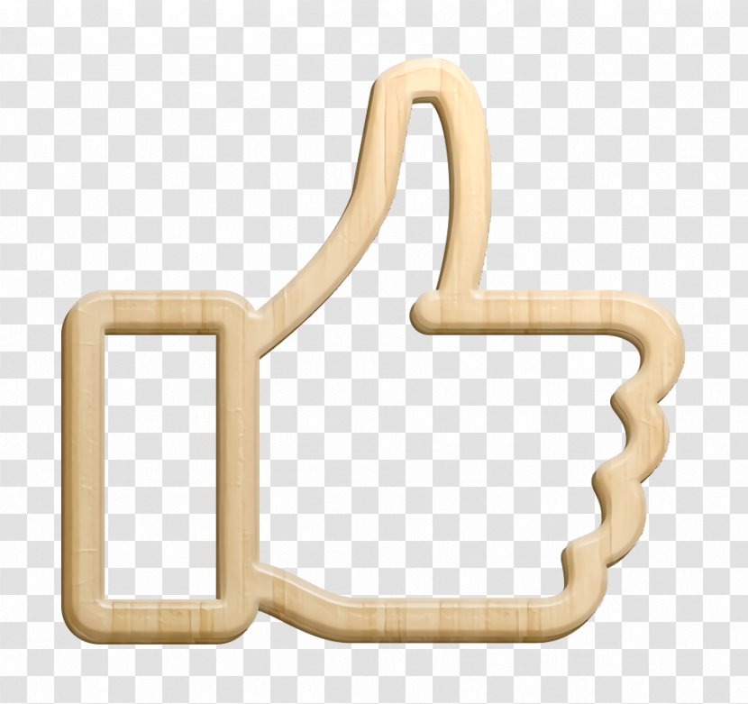Approve Icon Like Thumb - Brass - Finger Transparent PNG