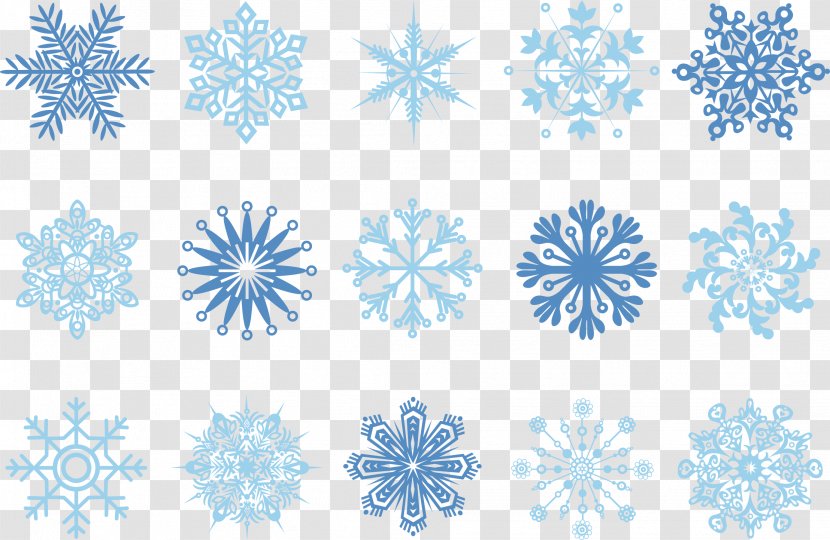 Snowflake Shape Pixel Clip Art - Blue Pattern Court Transparent PNG