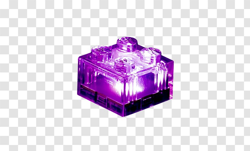 Light Glass Brick Violet Purple - Lego Transparent PNG