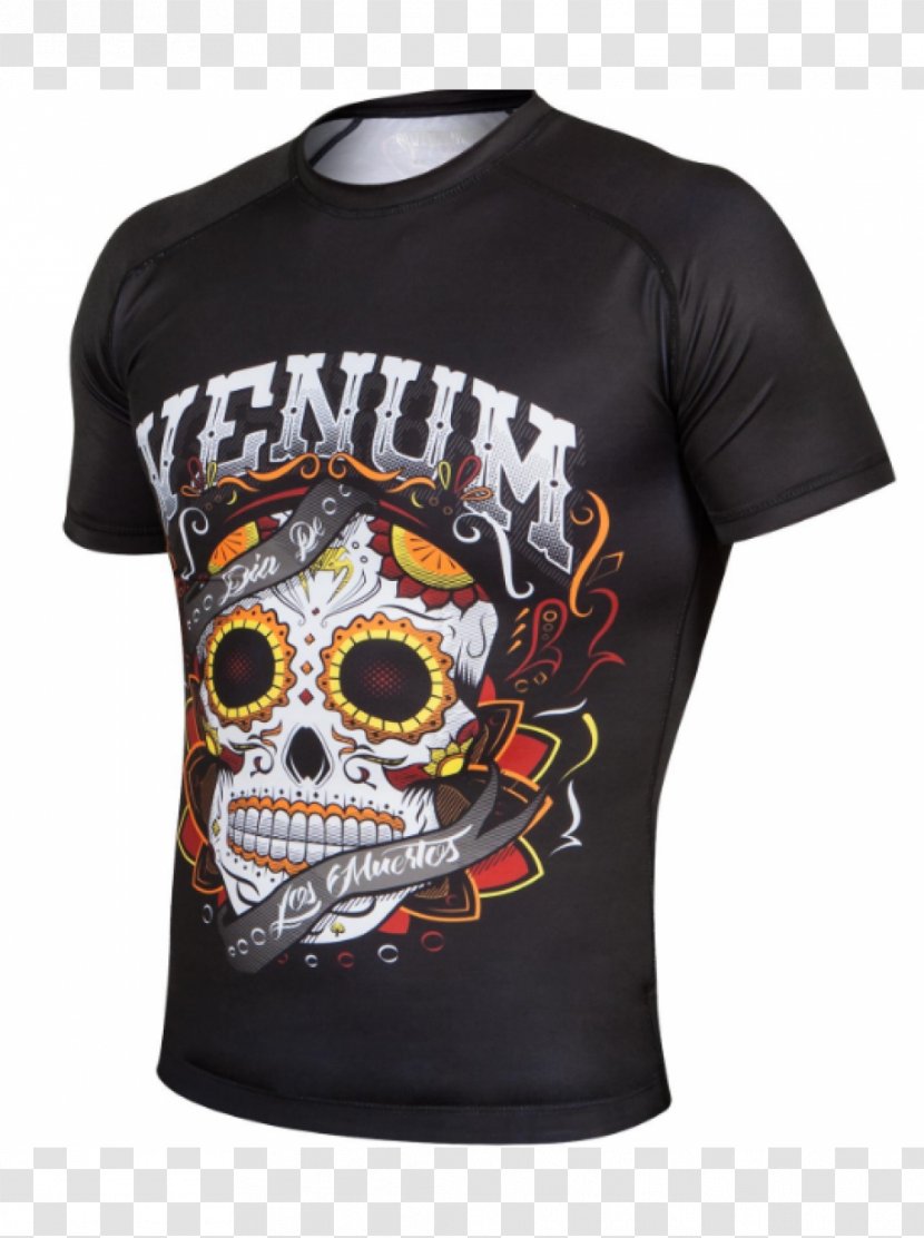 T-shirt Sleeve Venum Rash Guard Santa Muerte Transparent PNG