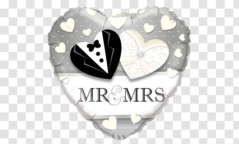 Mylar Balloon Wedding Anniversary Party - Just Married Transparent PNG
