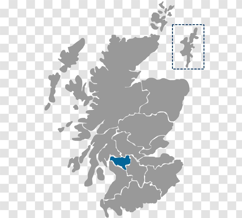 Scotland British Isles Vector Map Transparent PNG