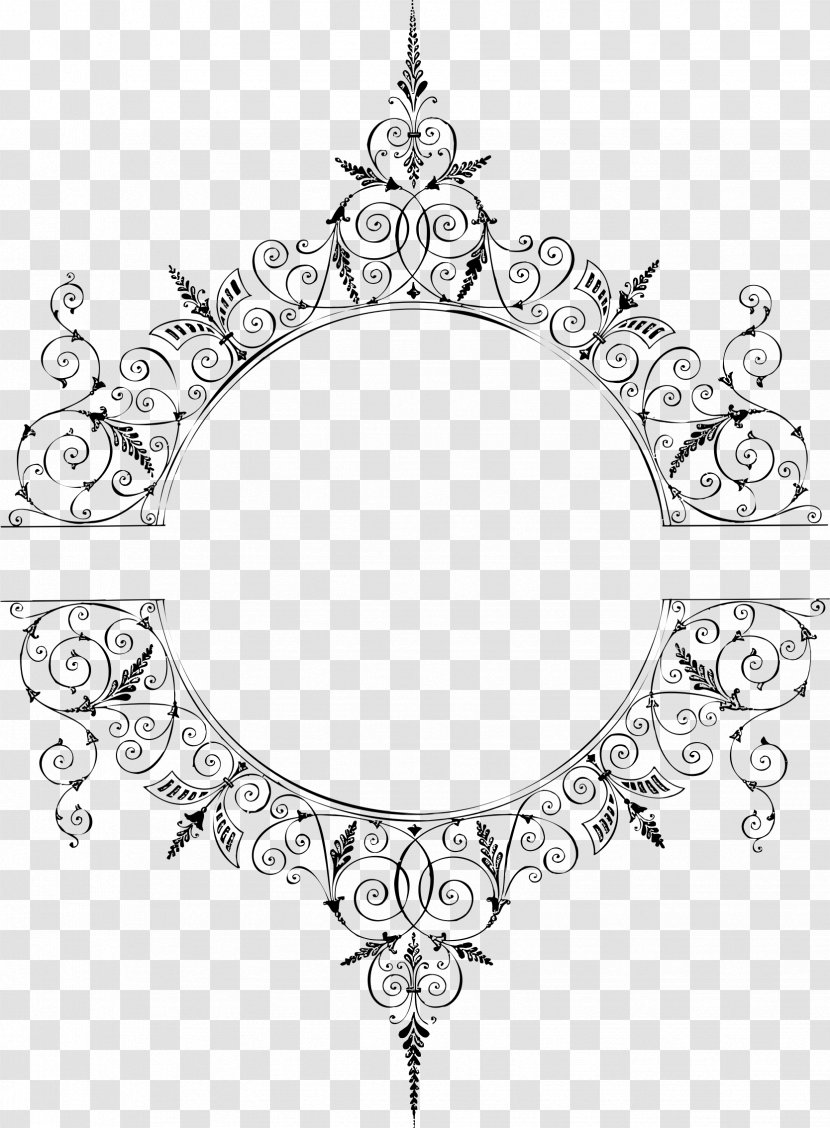 Picture Frames Ornament Drawing Clip Art - Vintage Border Transparent PNG