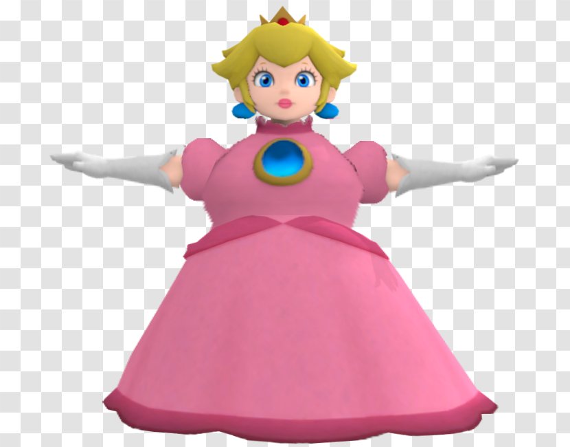 Princess Peach Rosalina Mario Kart Wii Syobon Action - Figurine - Three Transparent PNG