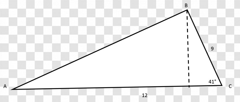Triangle Point - Area - Hypotenuse Formula Problem Transparent PNG