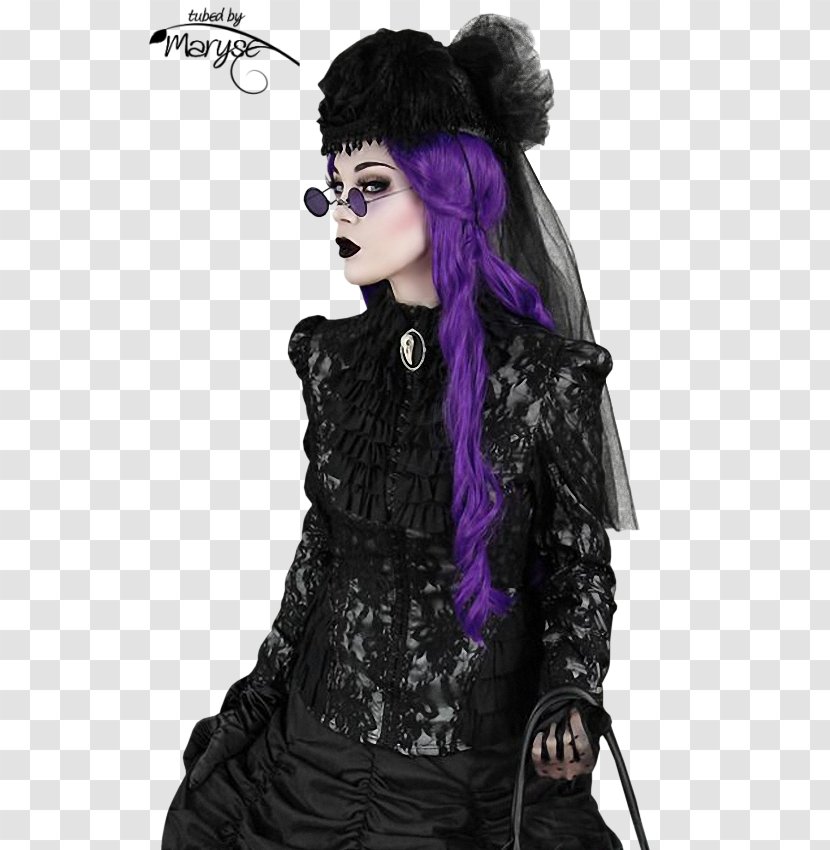 Victorian Era Gothic Fashion Goth Subculture Neo-Victorian Art - Long Hair Transparent PNG