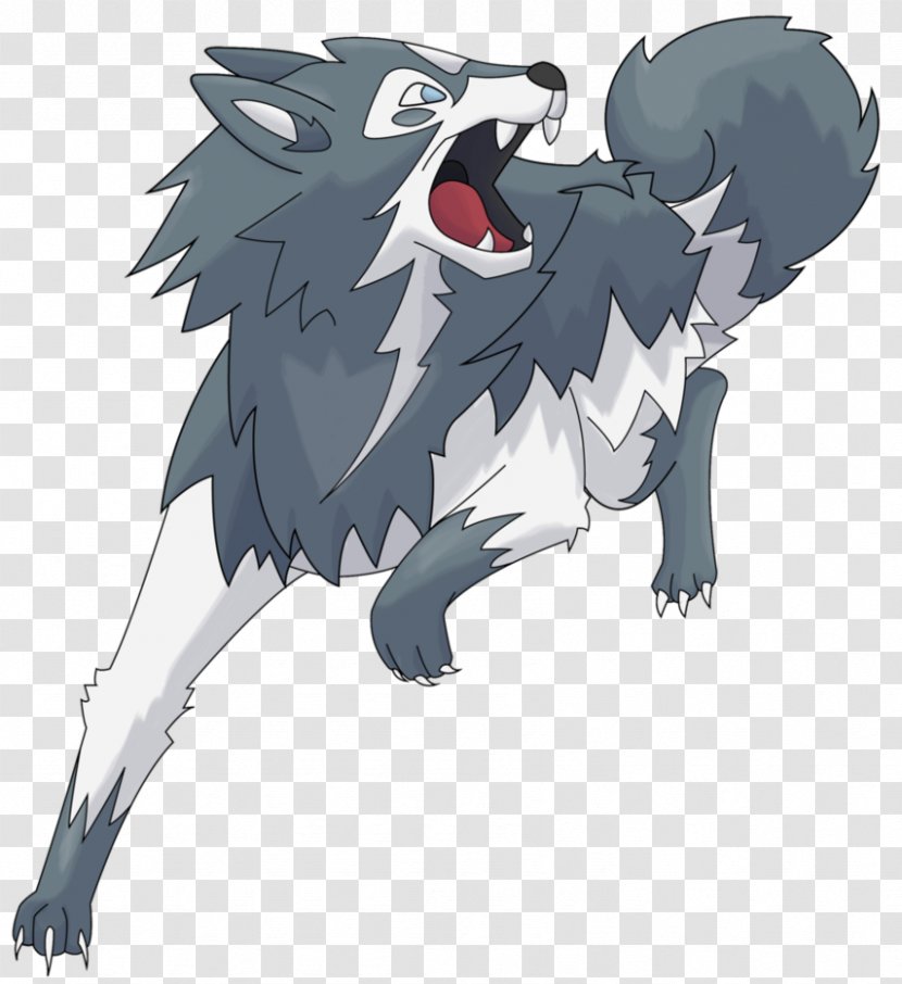 Wolf Pokémon Sun And Moon Types Houndoom - Watercolor - Emo Drawings Spike Transparent PNG