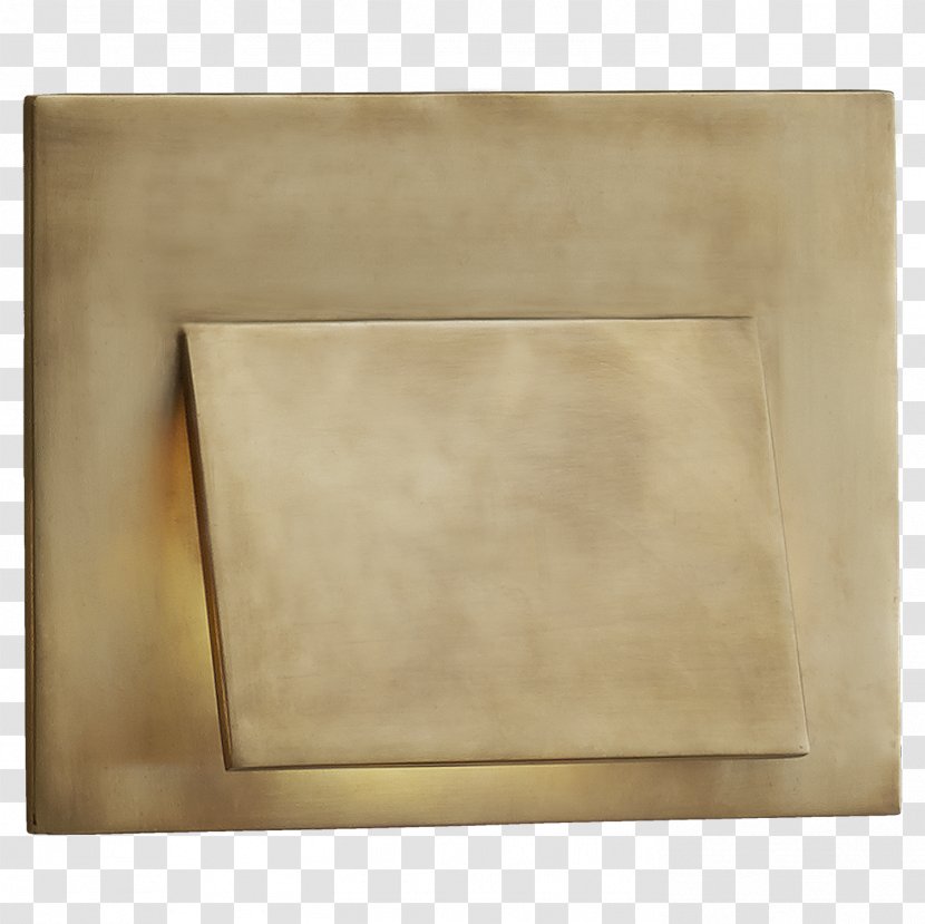 Brown Metal Rectangle Material Sconce - Envelopes Transparent PNG