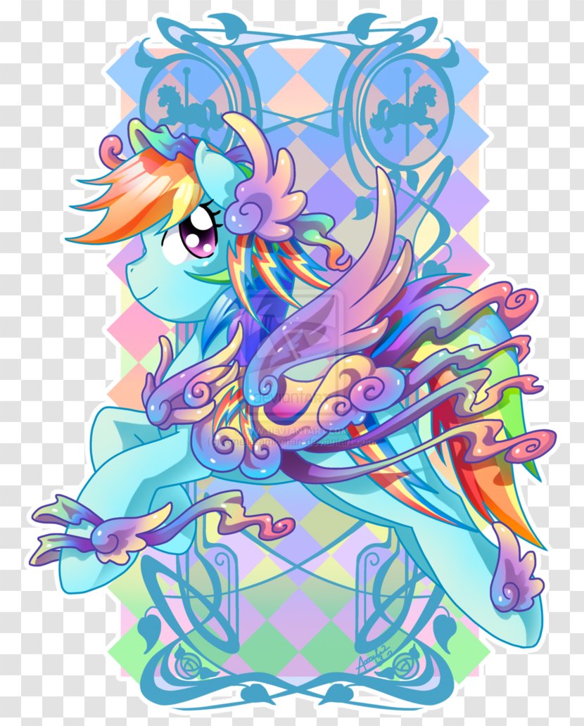 Rainbow Dash Twilight Sparkle Rarity Pinkie Pie Fluttershy - Horse - Carousel Transparent PNG