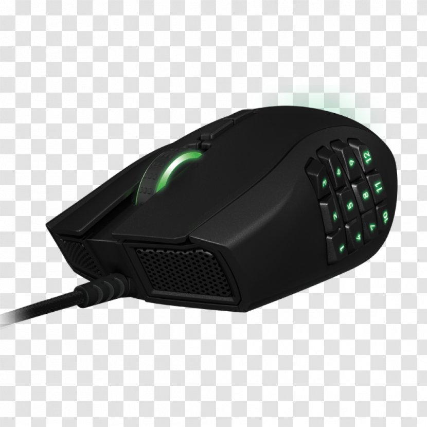 Computer Mouse Keyboard Razer Naga Inc. Transparent PNG