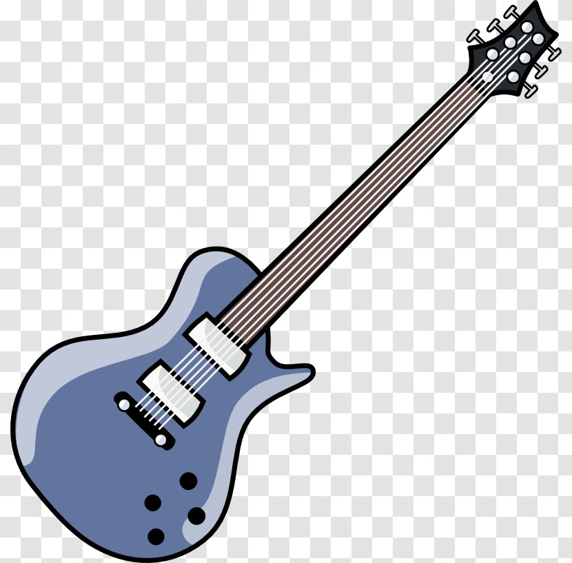 Bass Guitar Electric Clip Art Image - String Instrument Transparent PNG