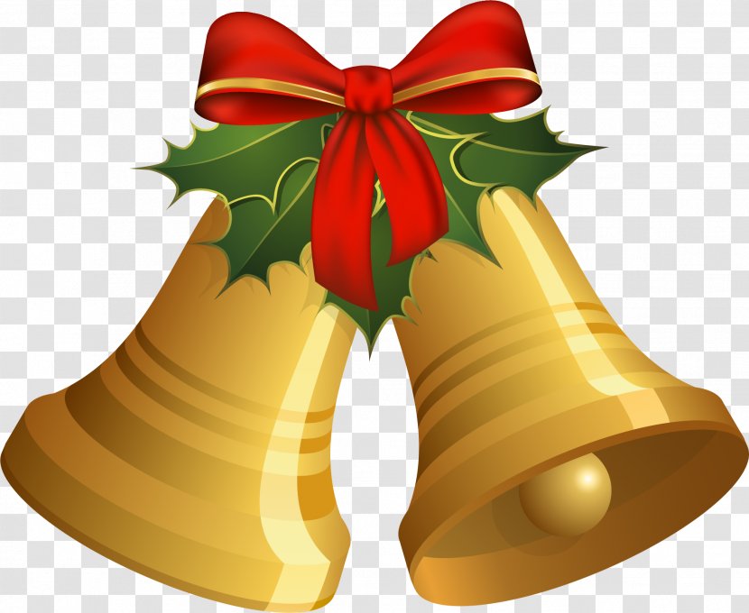 Christmas Jingle Bells Clip Art - Bell - HOLLY Transparent PNG