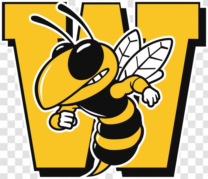 Wasatch High School Springville National Secondary Payson - Black And White - Wasp Transparent PNG