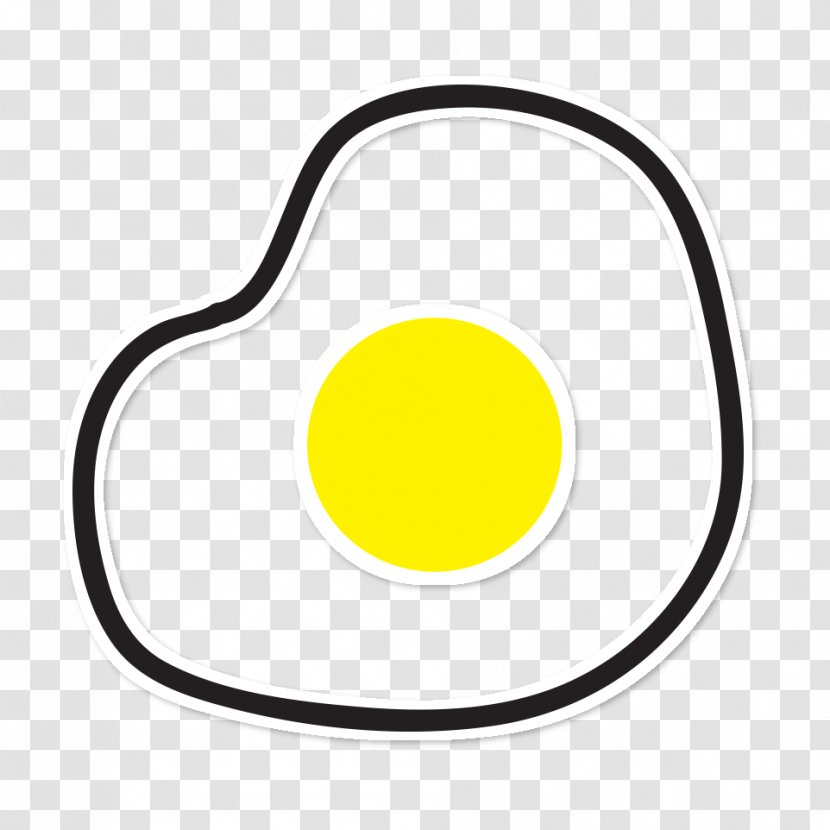 Fried Egg Food Sticker Yolk - Body Jewelry - Ovo Transparent PNG