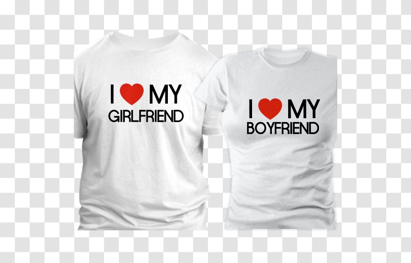 T-shirt Clothing Hoodie Couple - Active Shirt - Girlfriends Transparent PNG