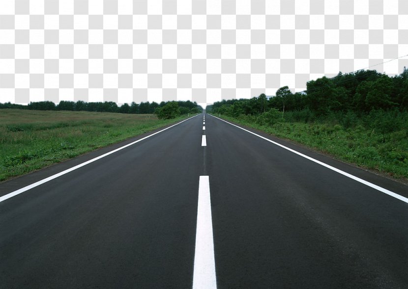 Car Controlled-access Highway Road Surface Asphalt Lane - Forest Material Transparent PNG