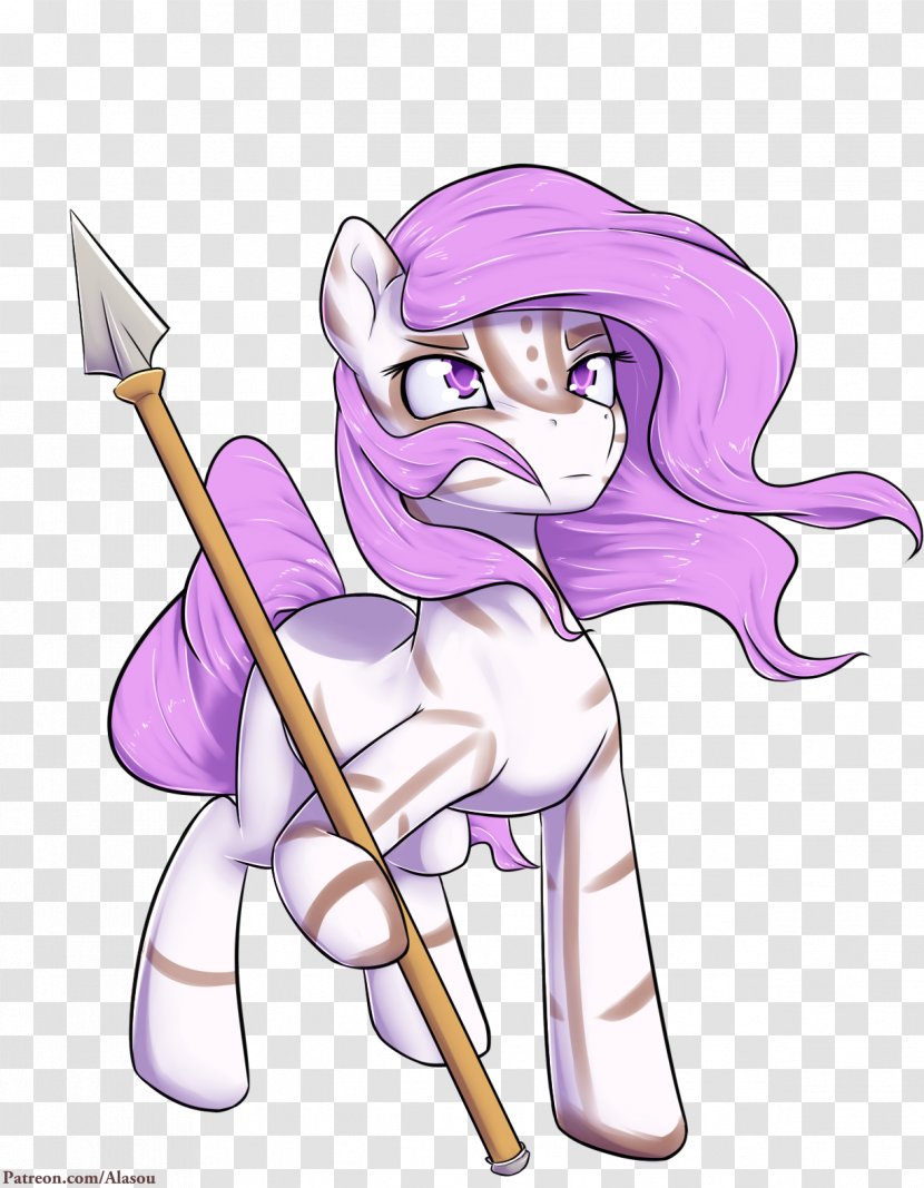 Violet Lilac Purple Horse - Watercolor - Spear Transparent PNG