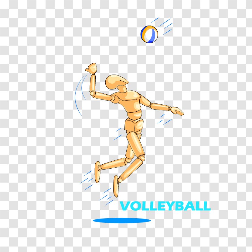 Cartoon - Watercolor - Volleyball Transparent PNG