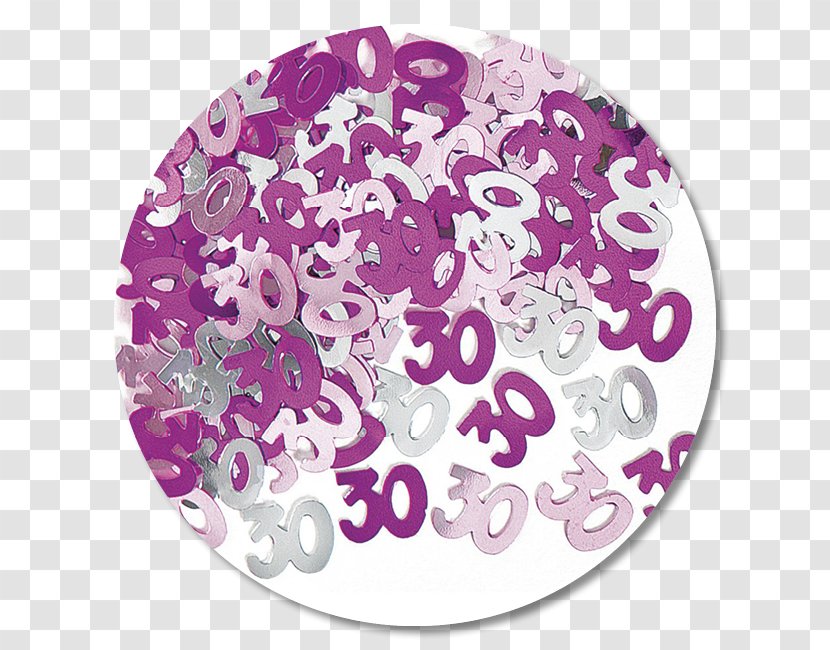 Confetti Birthday Party Balloon Pink - Lilac Transparent PNG