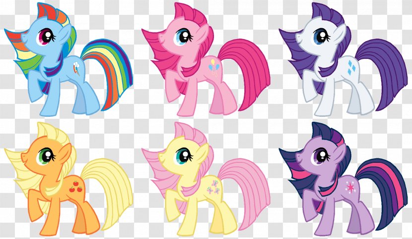 Pony Pinkie Pie Rainbow Dash Rarity Twilight Sparkle - Watercolor - Colored Mane Transparent PNG
