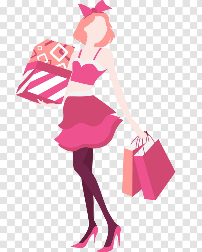 Shopping Apartment - Tree - HD Cartoon Elements,Women's Day Material Transparent PNG