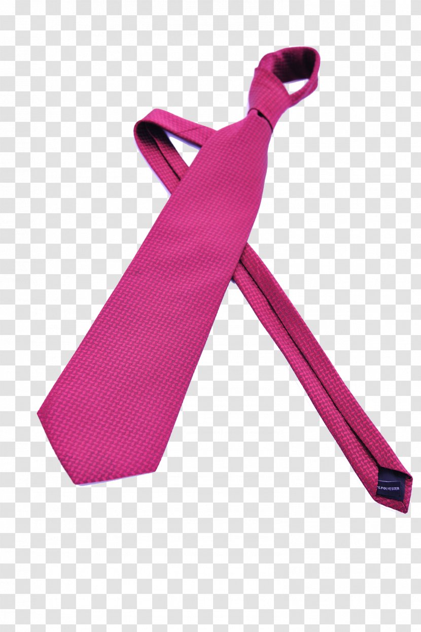 Necktie Purple Material - Fuchsia - Tie Transparent PNG