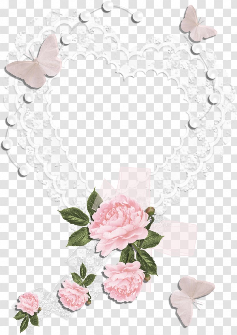 Picture Frames Lace Cut Flowers Clip Art - Hair Accessory - Wedding Vintage Transparent PNG
