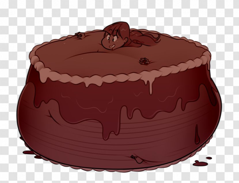 Chocolate Cake Sachertorte Ganache Truffle - Purple Transparent PNG