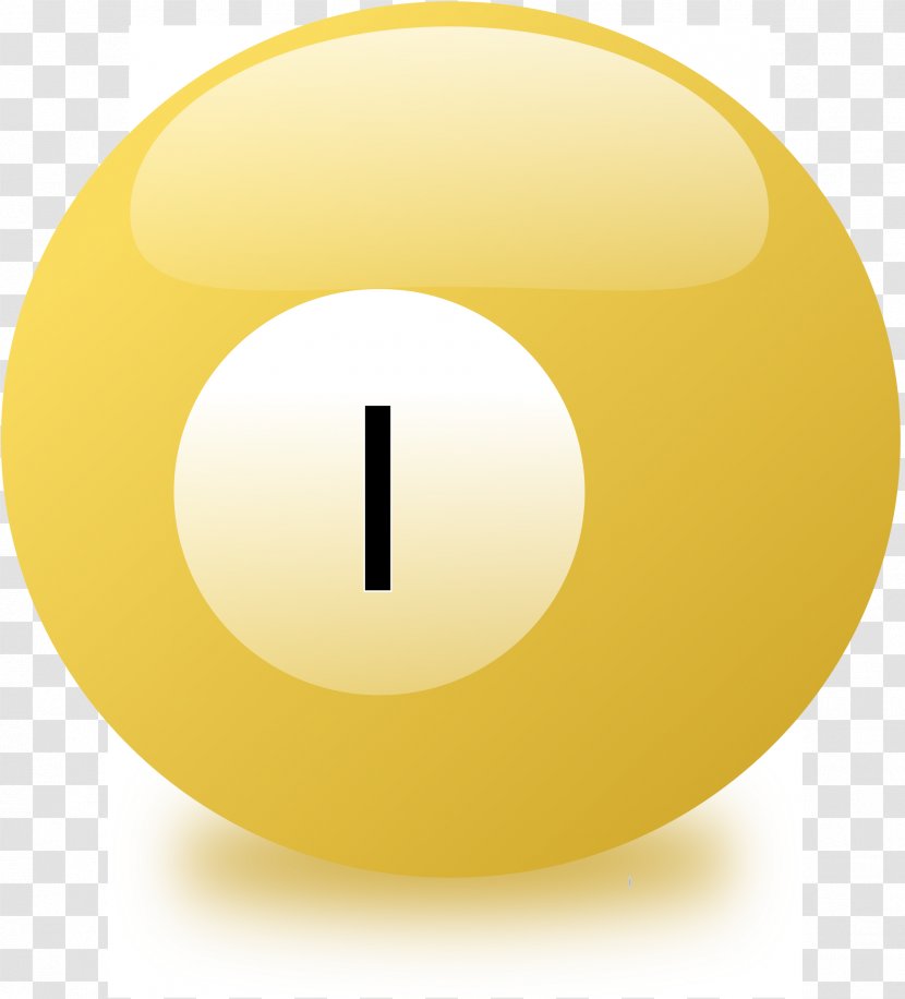 Circle Sphere Yellow - Billiard Transparent PNG