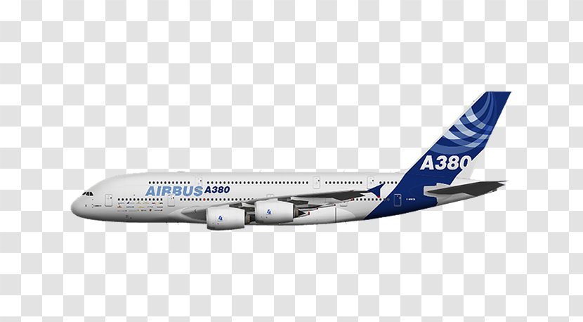 Airbus A380 A350 Airplane A340 - Competition Between And Boeing Transparent PNG