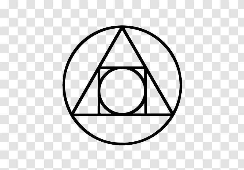 Alchemical Symbol Aether Alchemy Nuclear Transmutation - Black And White Transparent PNG