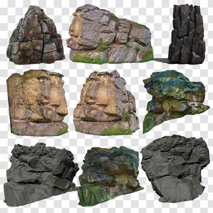Rock 3D Computer Graphics Texture Mapping - Wall - Shishi Mountain Transparent PNG