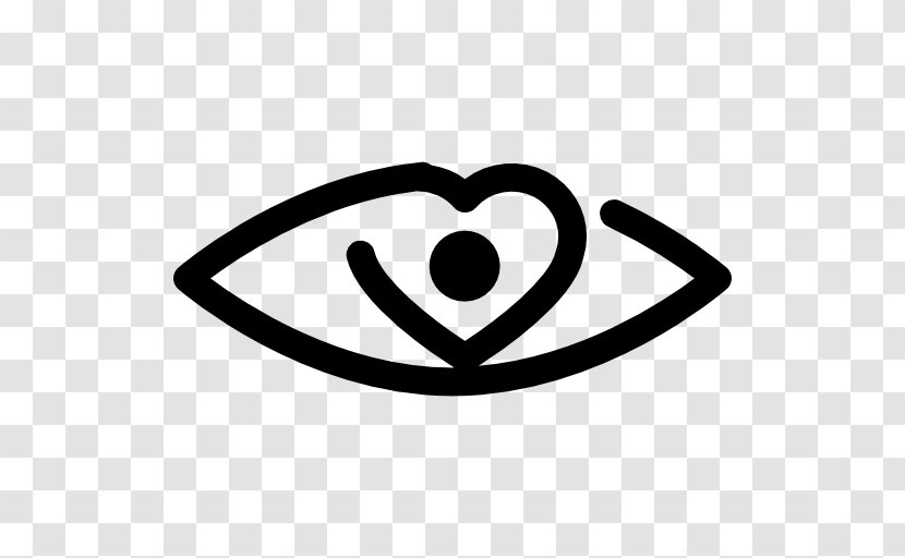 Eye Heart Shape Symbol Transparent PNG