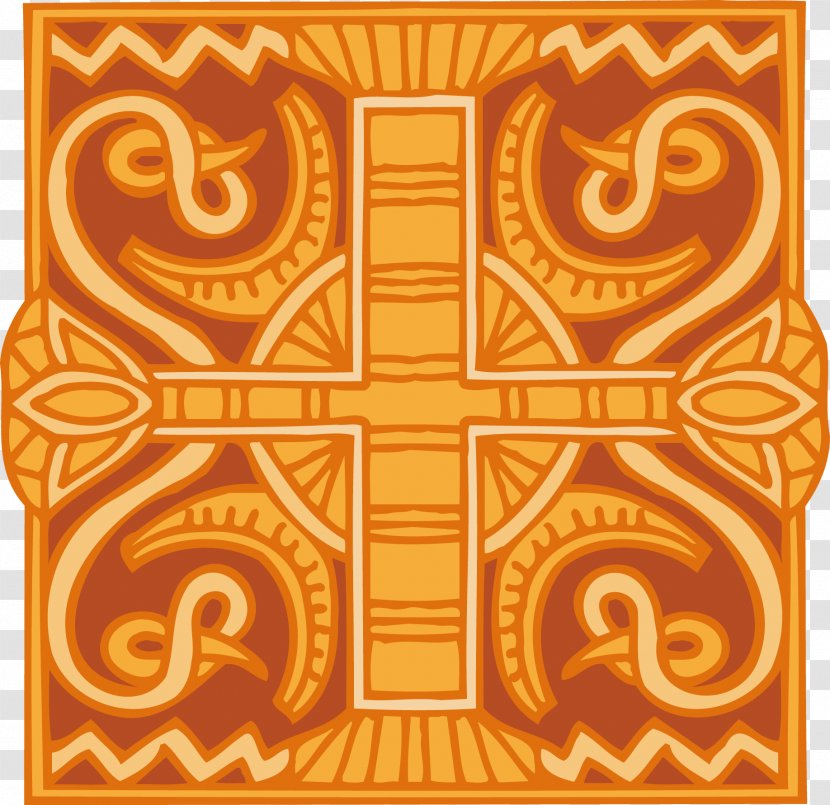 Egypt Ornament Motif Clip Art - Vector Egyptian Snake Decoration Transparent PNG