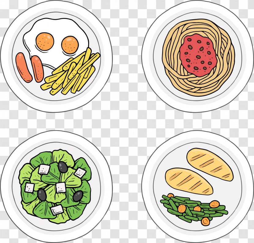 Breakfast Spaghetti Food Noodle - Vector Transparent PNG