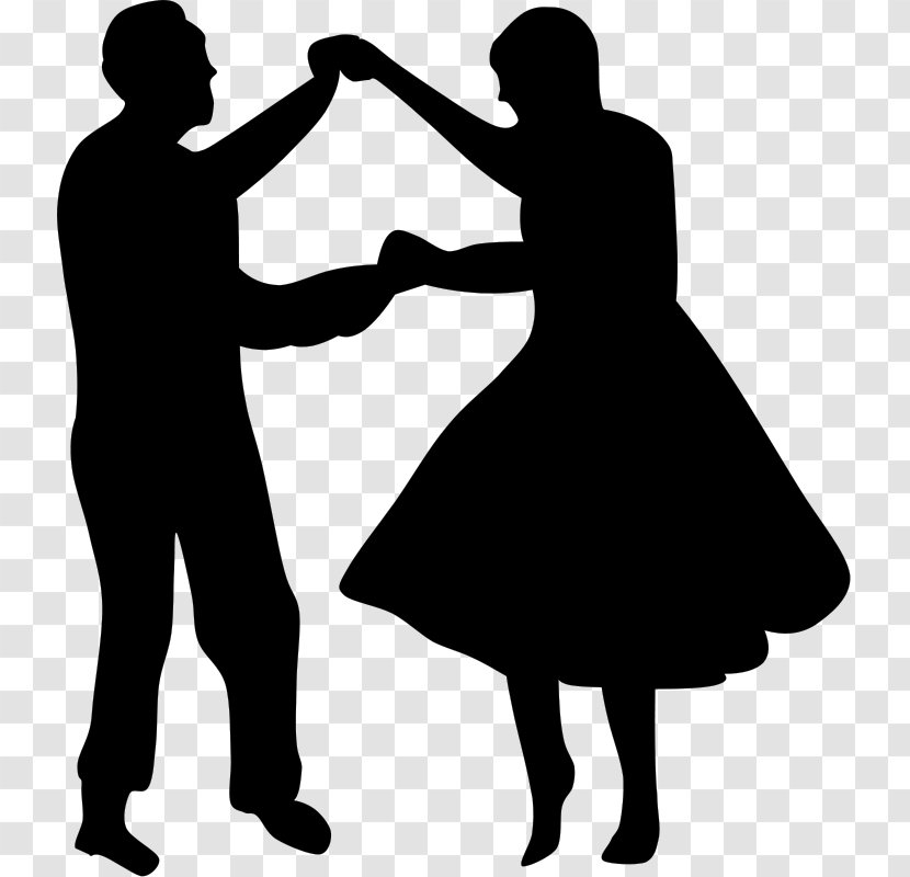 Partner Dance Drawing Silhouette - Ballet Dancer Transparent PNG