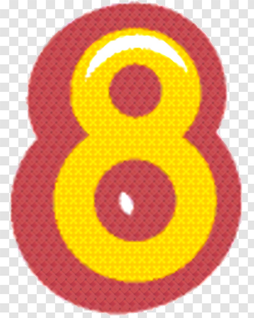 Yellow Circle - Magenta Symbol Transparent PNG