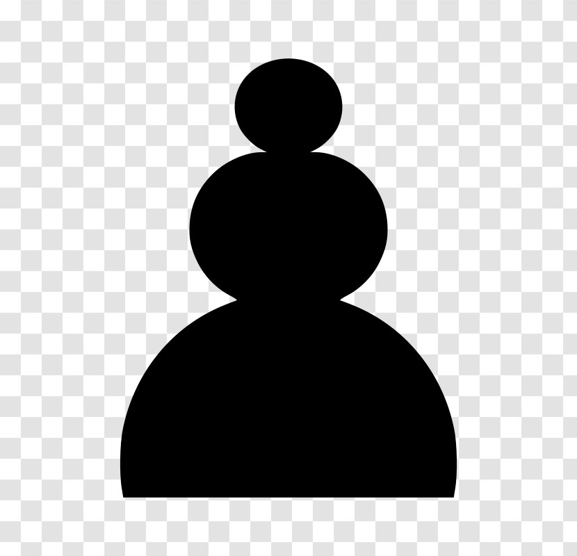 Chess Piece Xiangqi Pawn White And Black In - Game Transparent PNG
