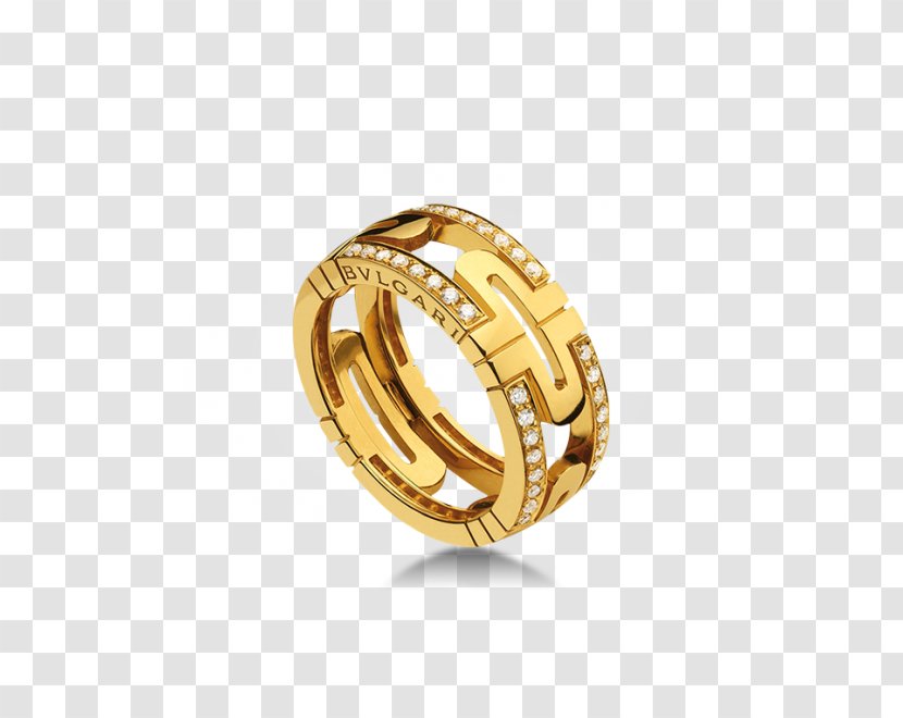 Bulgari Earring Jewellery Wedding Ring - Colored Gold - Ruyi Transparent PNG