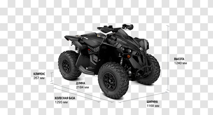 Can-Am Motorcycles 2018 Jeep Renegade Off-Road All-terrain Vehicle - Tire - Motorcycle Transparent PNG