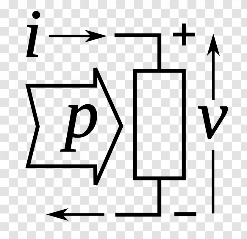 Number Passive Sign Convention Passivity Electrical Engineering - Electric Potential Difference - Symbol Transparent PNG