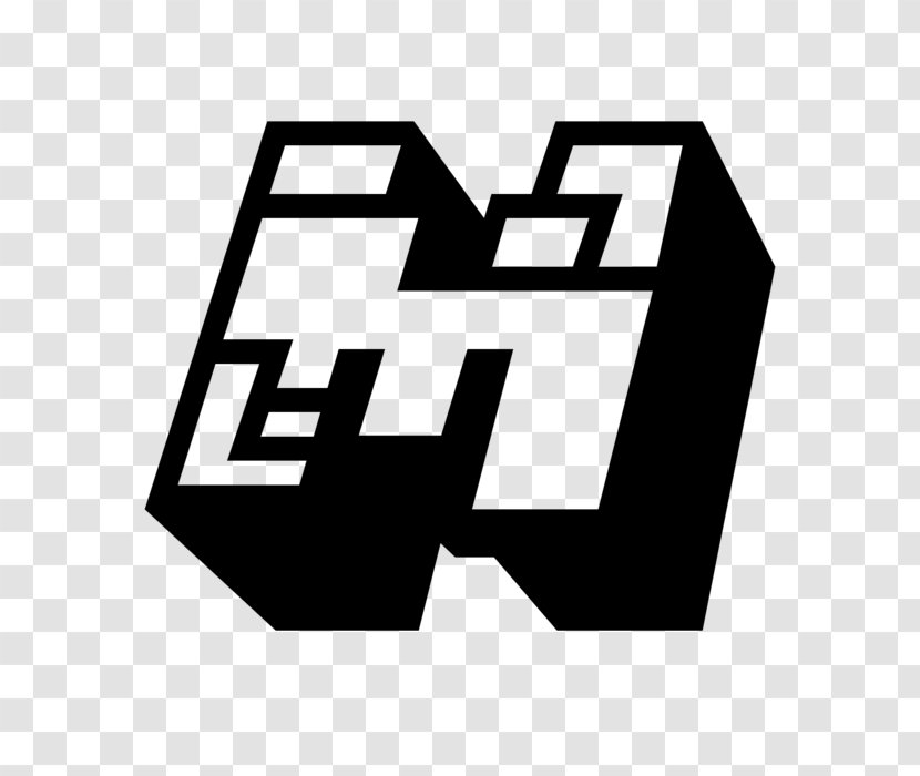 Minecraft Logo Video Game - Black And White - Area Transparent PNG